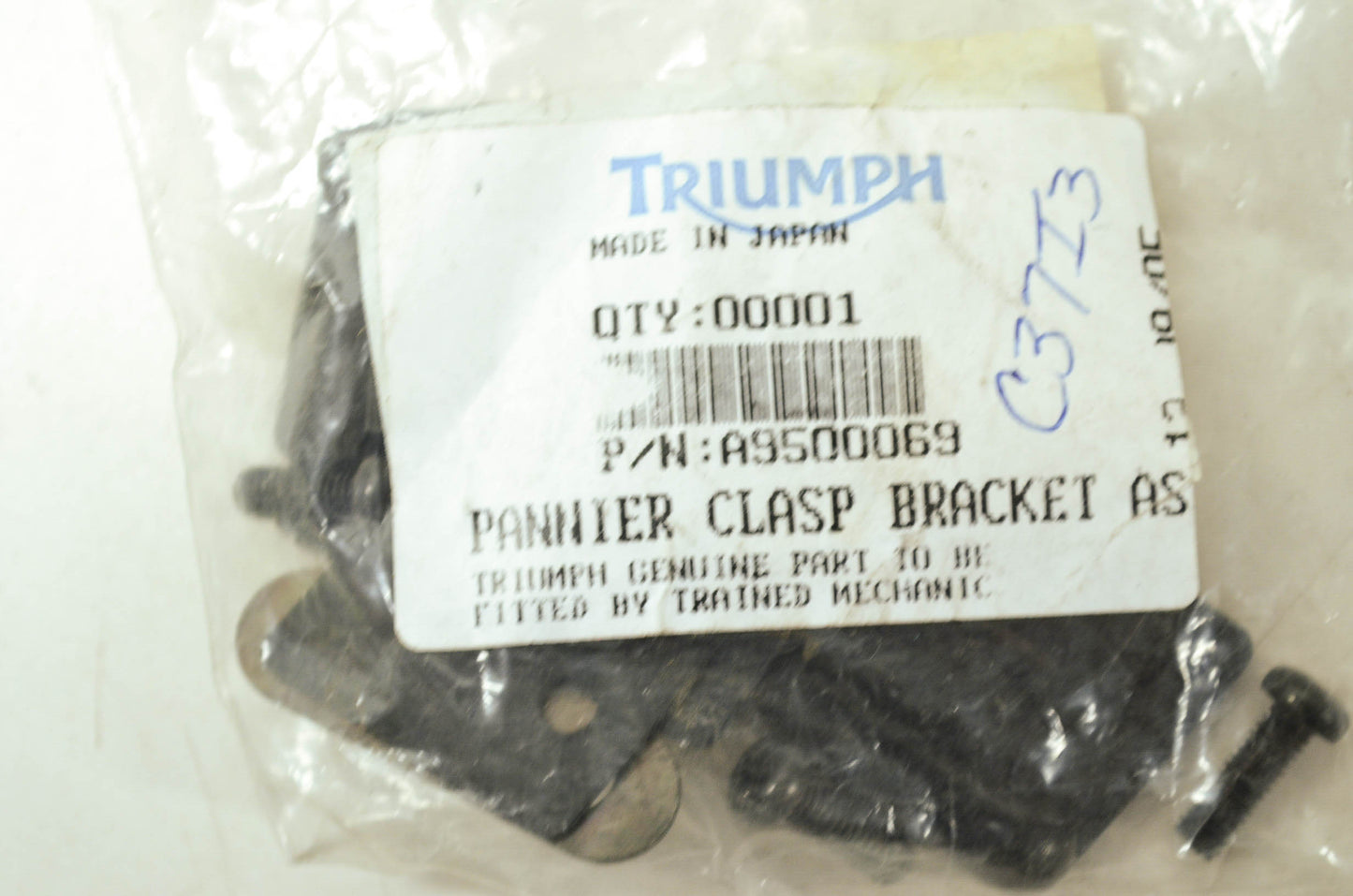 NEW OEM Triumph Pannier Clasp Bracket Assembly A9500069 NOS