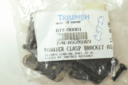 NEW OEM Triumph Pannier Clasp Bracket Assembly A9500069 NOS