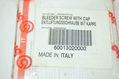 OEM KTM 60013020000 Bleeder Screw w/ Cap NOS