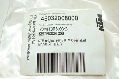 OEM KTM 45032008000 Block Joint NOS