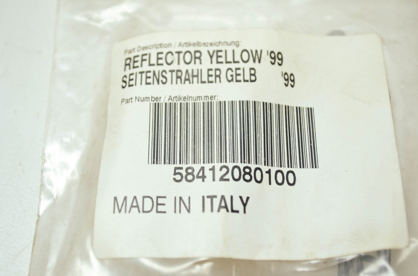 OEM KTM 58412080100 Yellow Reflector NOS