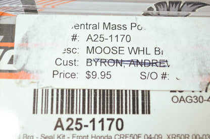 NEW Moose Wheel Bearing Kit CRF50F XR50R DR200 DR200SE GN250A25-1170 NOS