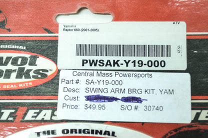 NEW Pivot Works Swing Arm Bearing Kit Yamaha PWSAK-Y19-000 NOS