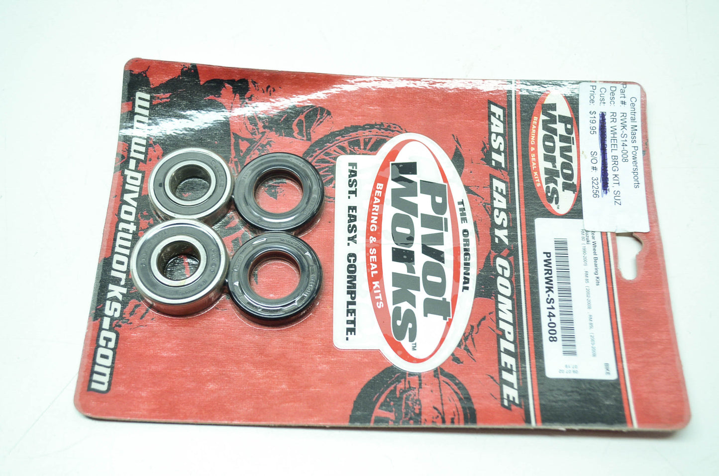 NEW Pivot Works Wheel Bearing Kit 90-09 RM 80 85 PWRWK-S14-008 NOS