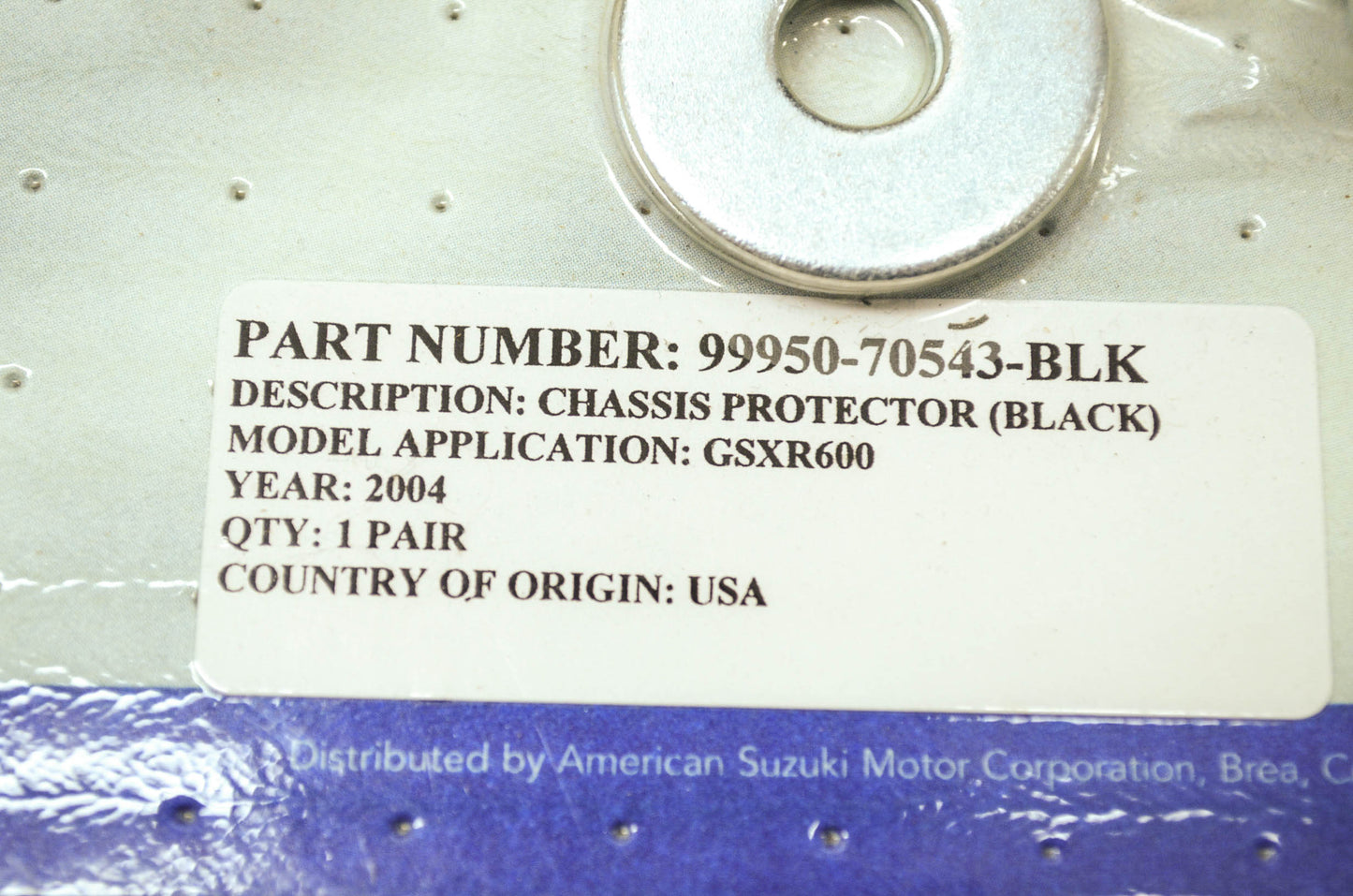 NEW OEM Suzuki Chassis Protector Kit 04-05 GSX-R600 GSX-R750 99950-70543-BLK NOS