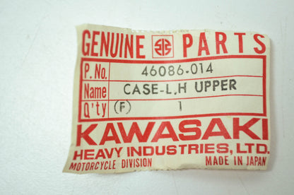OEM Kawasaki 46086-014 Left Upper Case NOS
