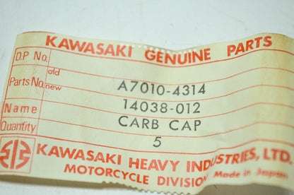 OEM Kawasaki 14038-012 Carburetor Cap NOS