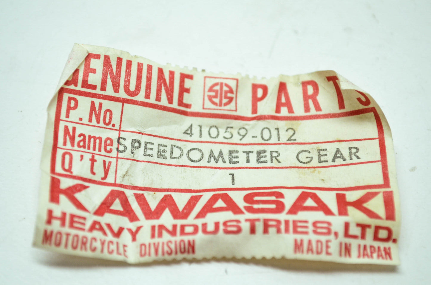 OEM Kawasaki 41059-012 Speedometer Gear NOS