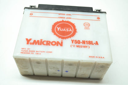 NEW Yuasa Battery Y50-N18L-A Yamaha 78-99 Virago Y50-N18L-A NOS
