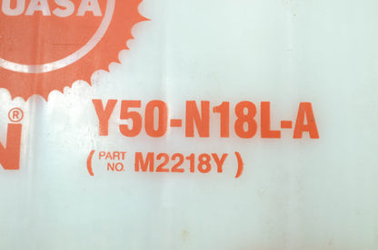 NEW Yuasa Battery Y50-N18L-A Yamaha 78-99 Virago Y50-N18L-A NOS