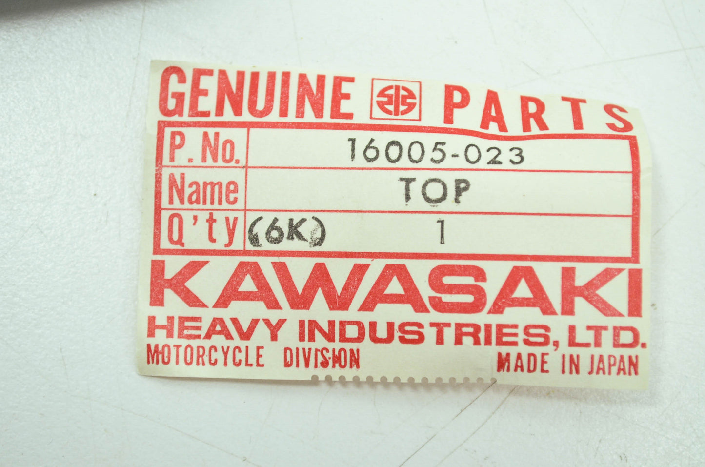 OEM Kawasaki 16005-023 Mixing Chamber Top NOS
