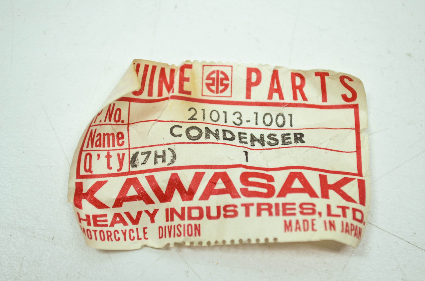 OEM Kawasaki 21013-1001 Condenser NOS
