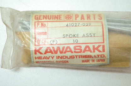 OEM Kawasaki 41027-039 Front Inner Spoke Qty 10 NOS