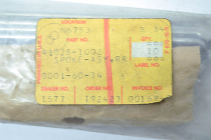 OEM Kawasaki 41028-1002 Rear Outer Spoke Assembly Qty 9 NOS