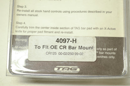 Tag T-Bone 7/8' Handlebar Clamp Mount Honda 00-02 CR125 99-02 CR250