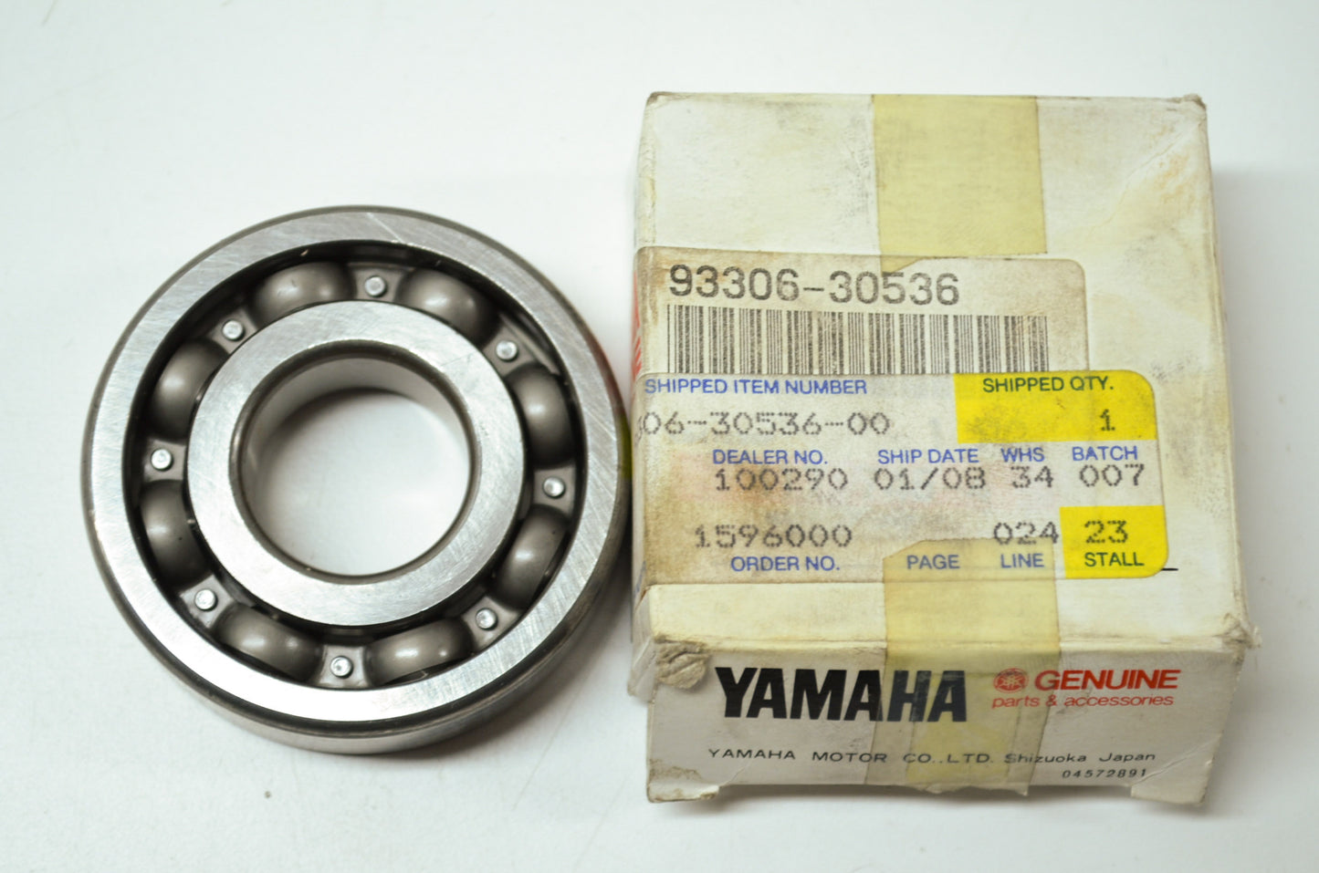 OEM Yamaha 93306-30536-00 Bearing NOS