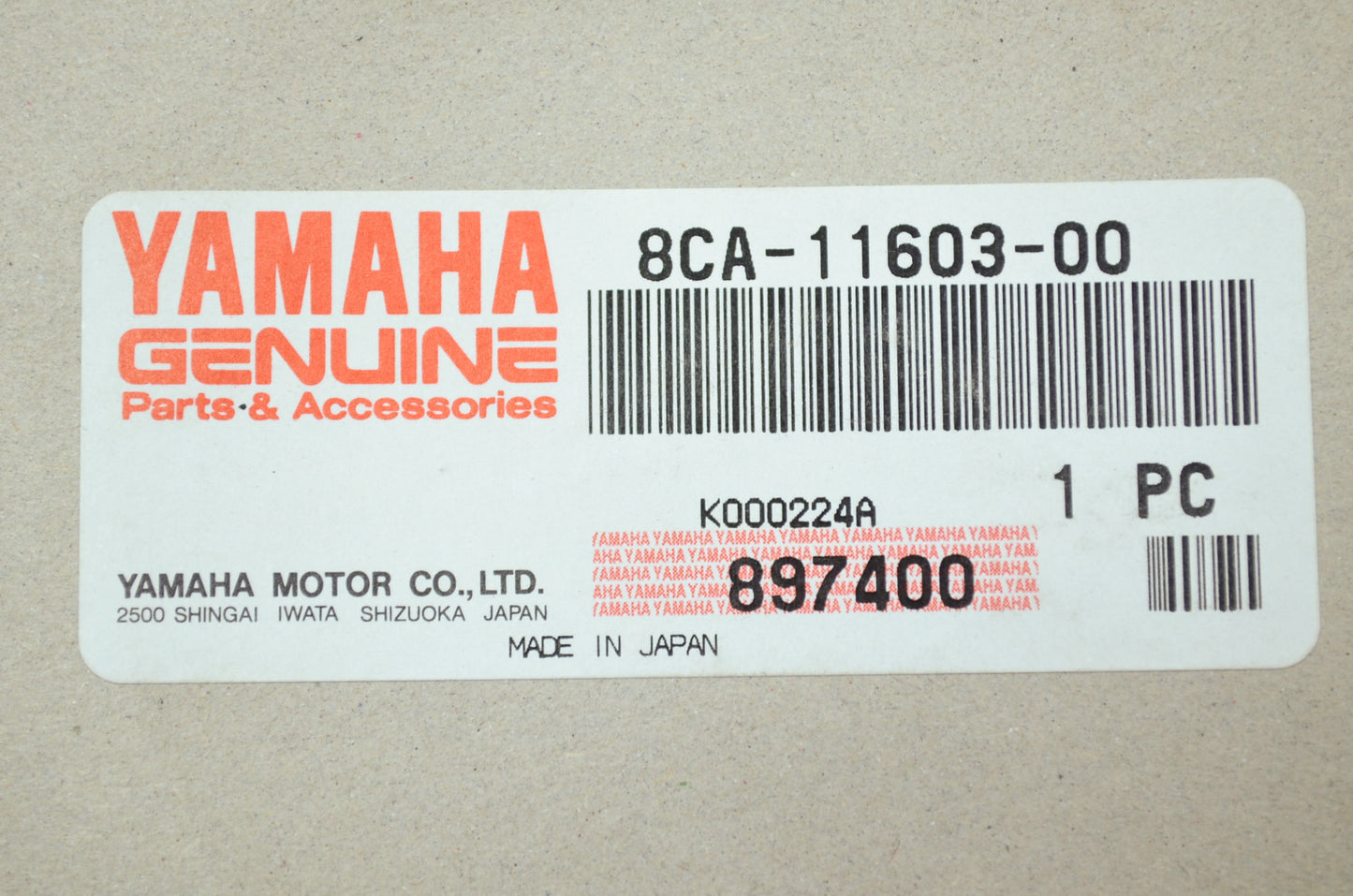 OEM Yamaha 8CA-11603-00-00 Piston Ring Set NOS