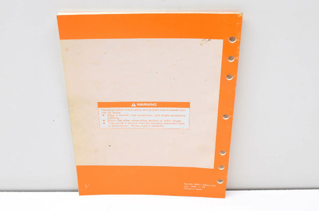 OEM Suzuki 99011-36E51-03A RM125 Owner's Manual