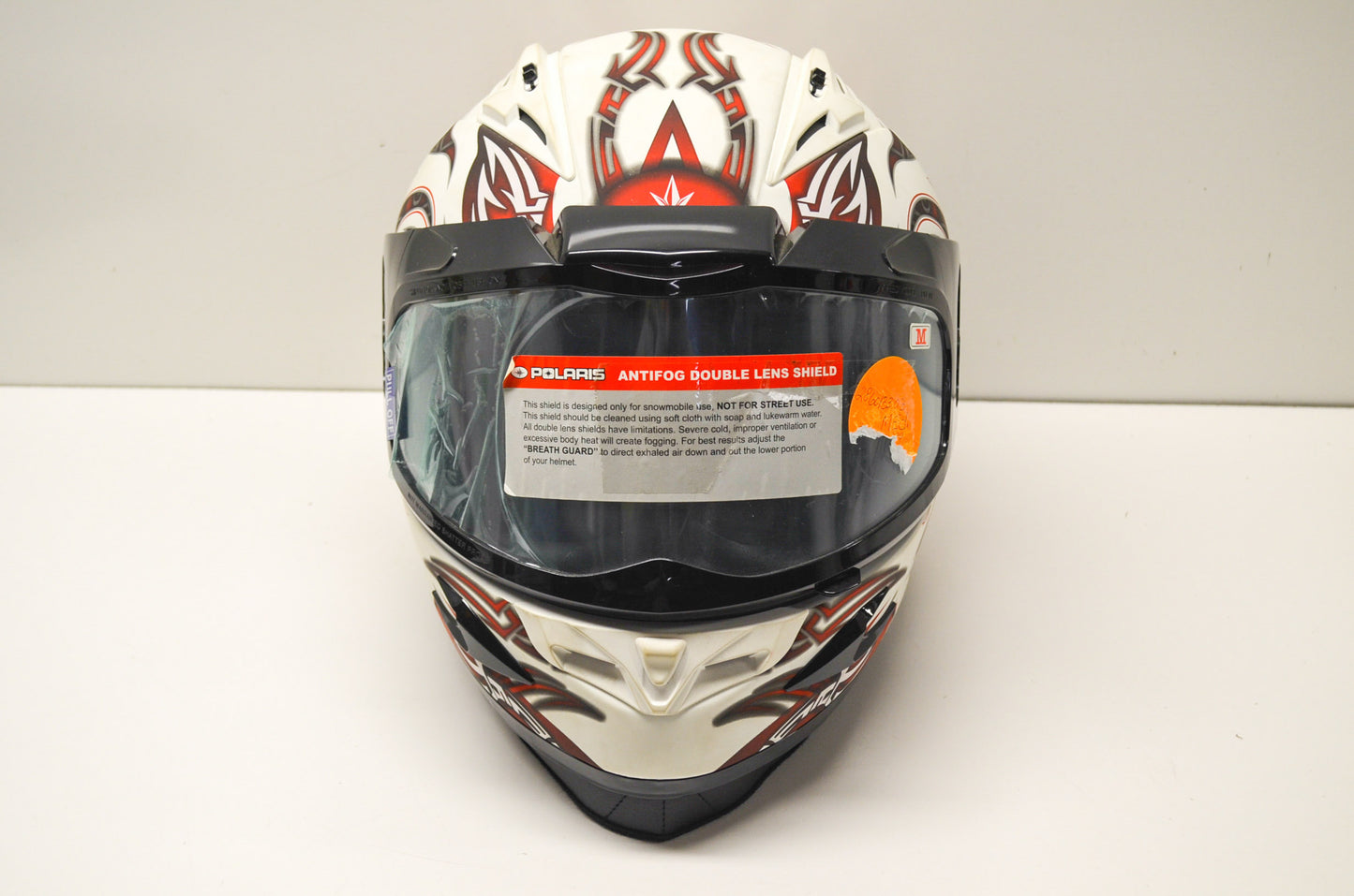NEW OEM Polaris Medium Helmet Red White 286013303 NOS