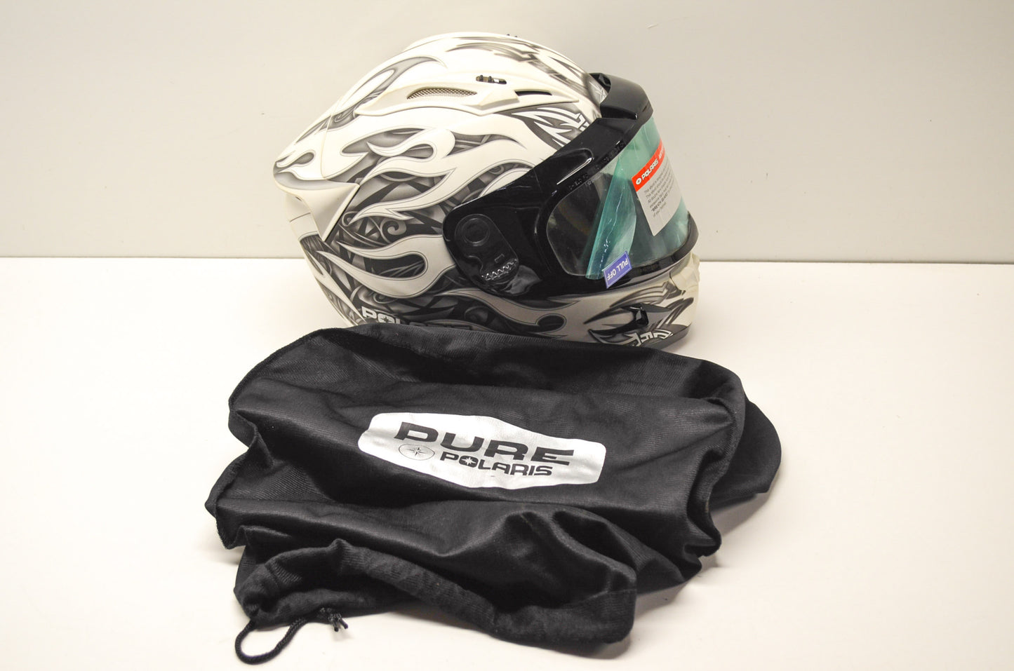 OEM Polaris 286013402 Small Helmet Black White NOS