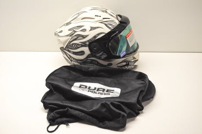 OEM Polaris 286013402 Small Helmet Black White NOS