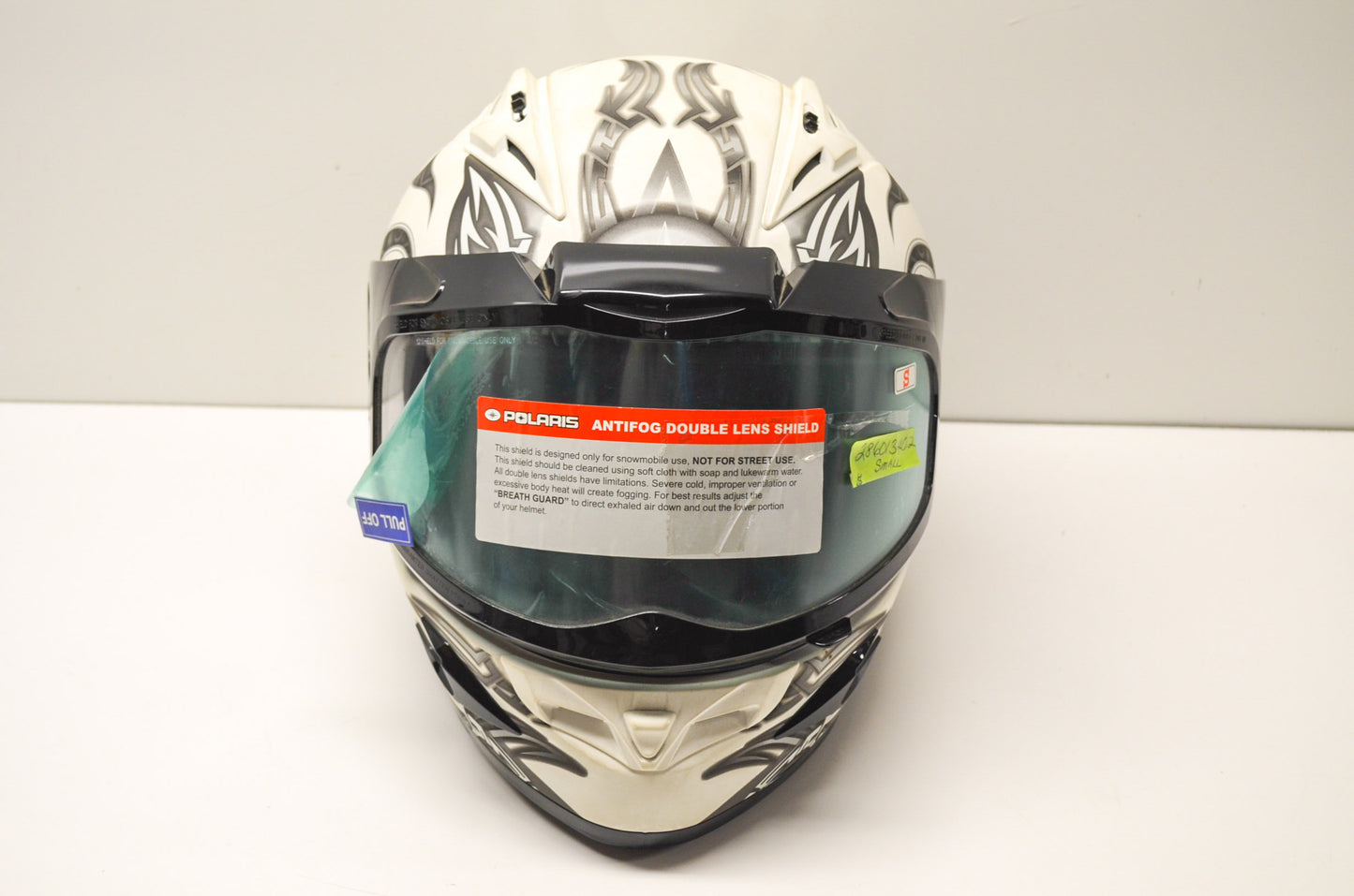 OEM Polaris 286013402 Small Helmet Black White NOS
