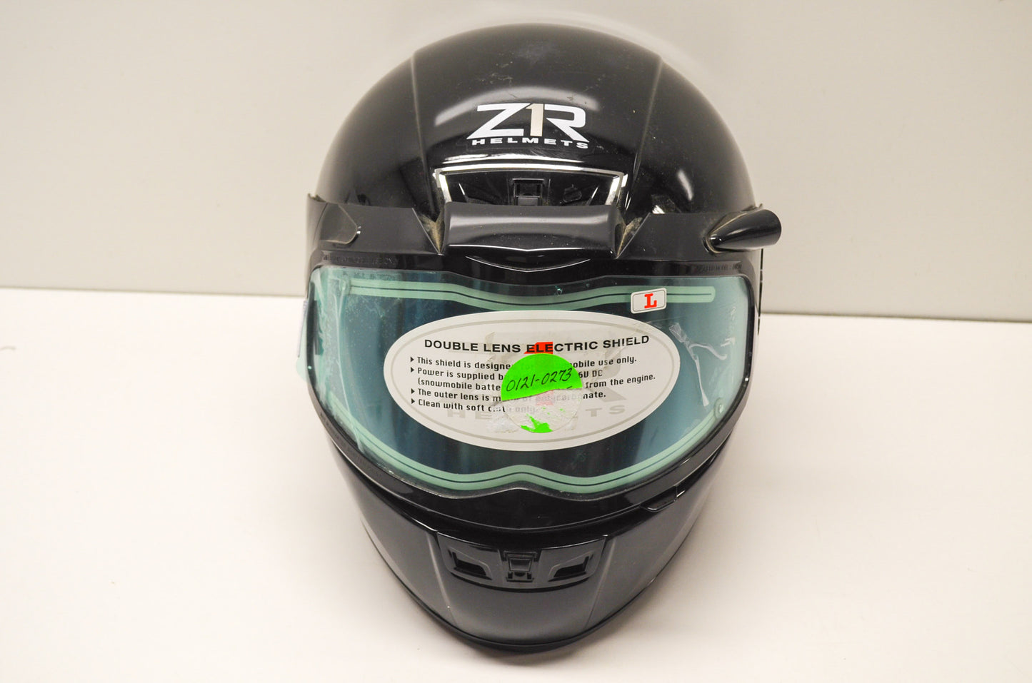 NEW OEM ZR Helmet Large Helmet Black Phantom Snow 0121-0273 NOS