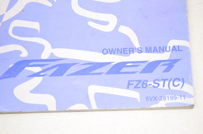 OEM Yamaha LIT-11626-18-43 FZ6-ST(C) FAZER 2005 Owner's Manual