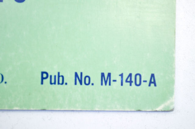 Nissan M-140-A Outboard Motor 1990.5 NS3.5A Parts Catalog Manual