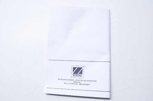 Zodiac Z6846 Virage, Mark, Futura Sport Owner's Manual NOS