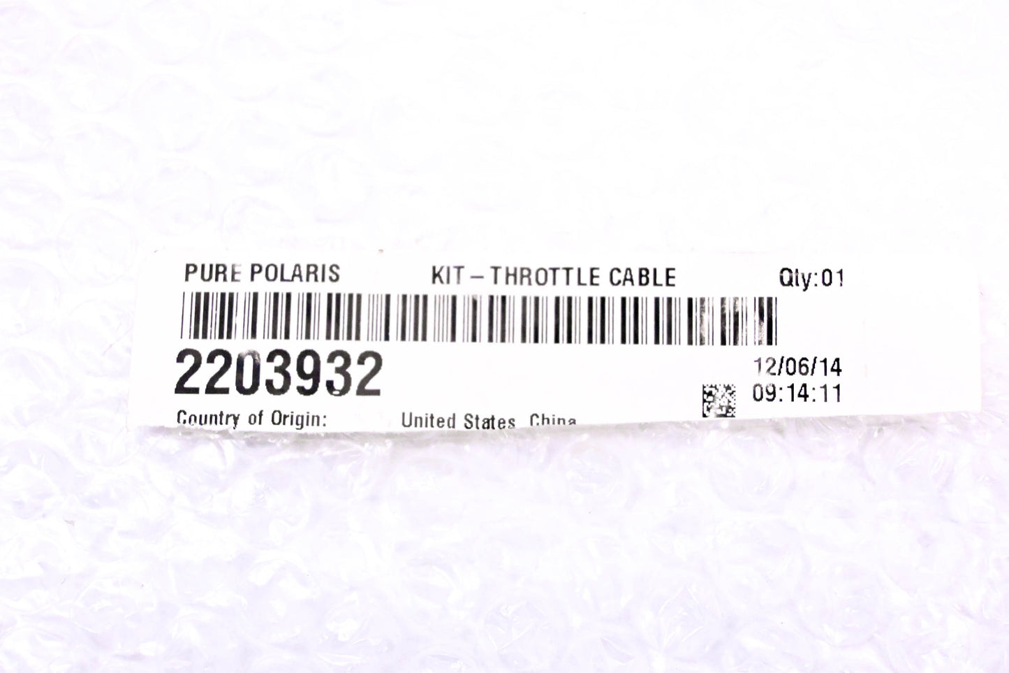 OEM Polaris 2203932 Throttle Cable Kit NOS