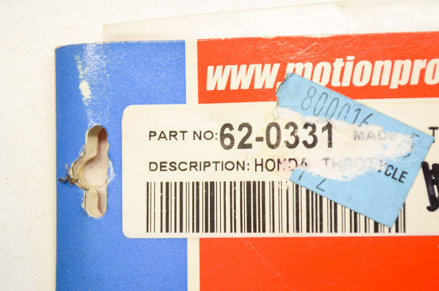 Motion Pro 62-0331 Armor Coat Throttle Pull Cable Honda NOS