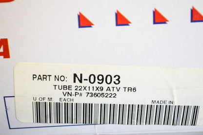 Kenda N-0903, 73605222 Inner Tube 22x11x9 TR-6` NOS