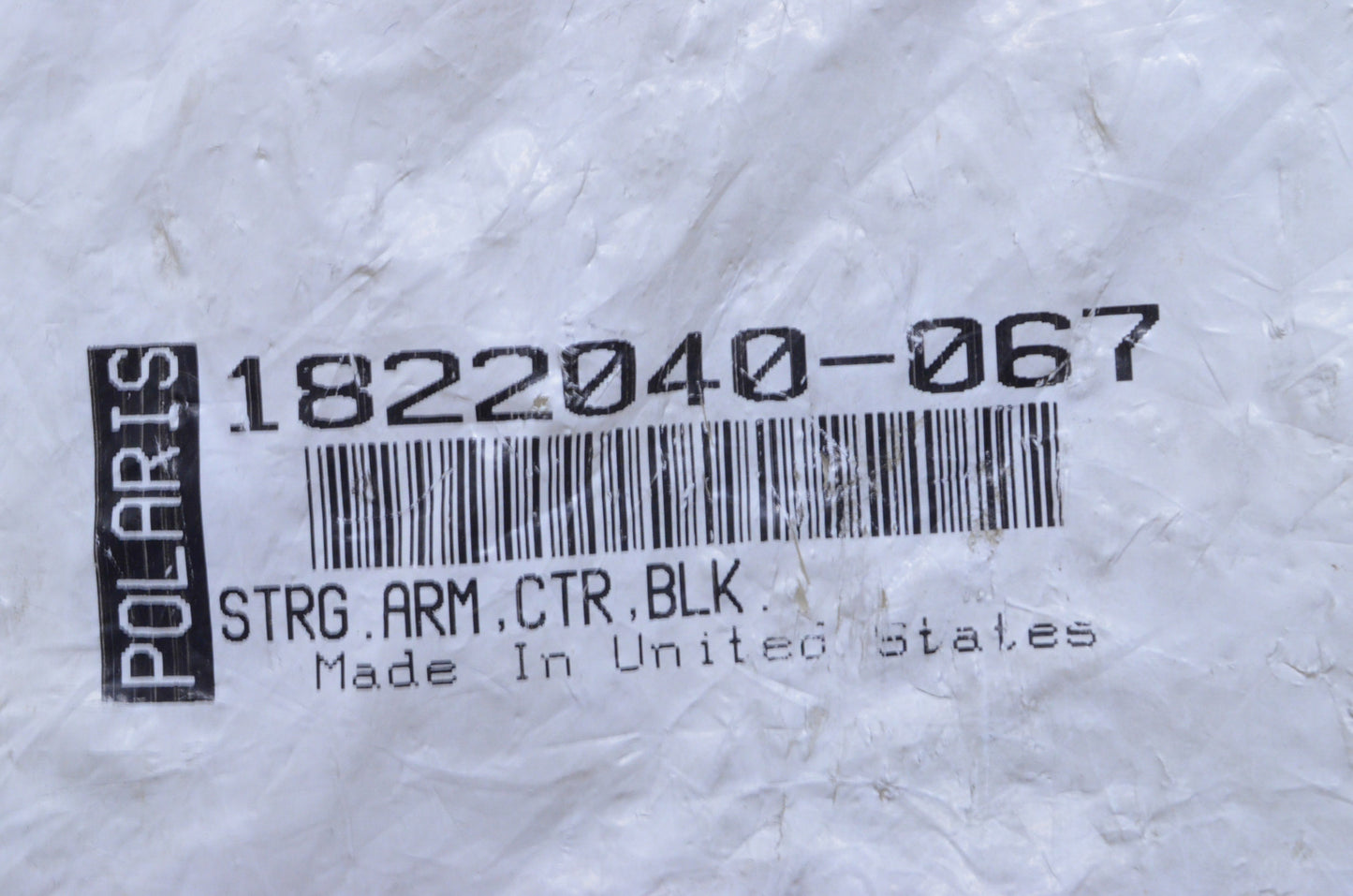OEM Polaris 1822040-067 Steering Arm Bracket NOS
