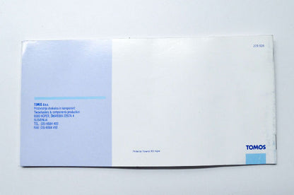 Tomos 229 926 Sprint/Targa/Targa LX Maintenance Manual NOS