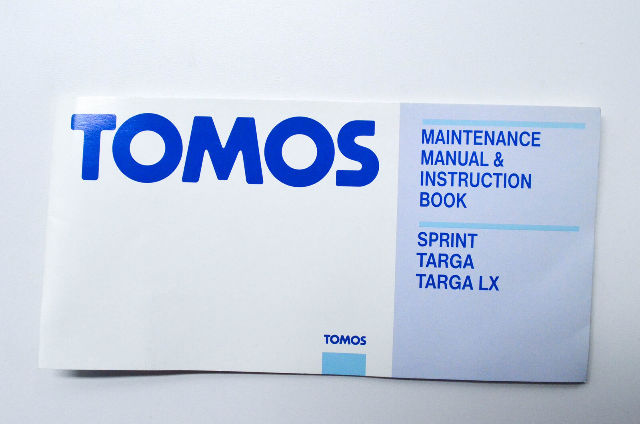 Tomos 229 926 Sprint/Targa/Targa LX Maintenance Manual NOS