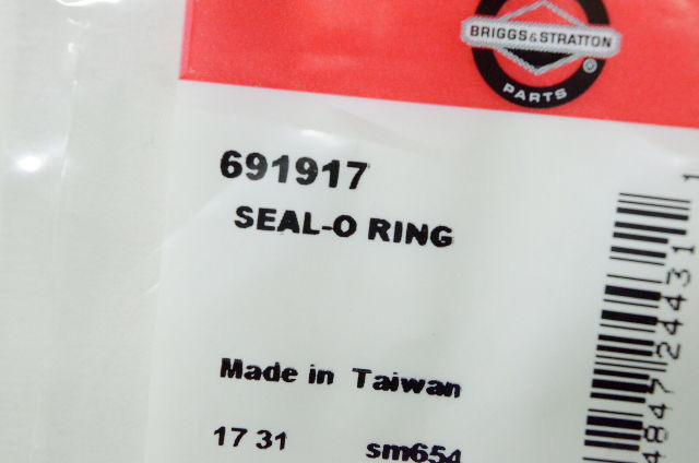 OEM Briggs & Stratton 691917 O-Ring Seal Qty 2 NOS