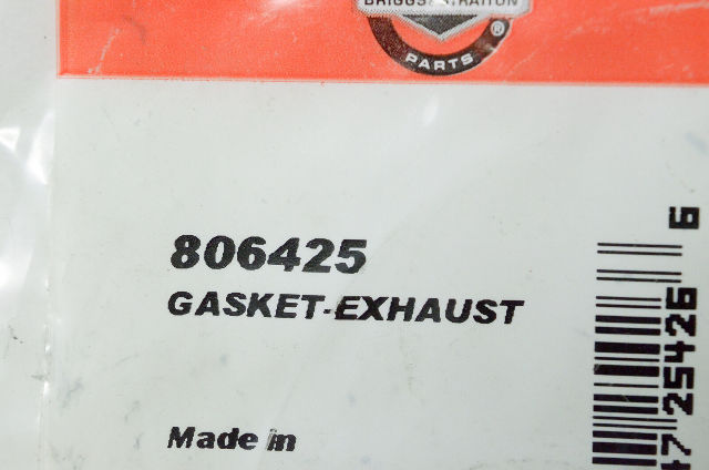 OEM Briggs & Stratton 806425 Exhaust Gasket NOS