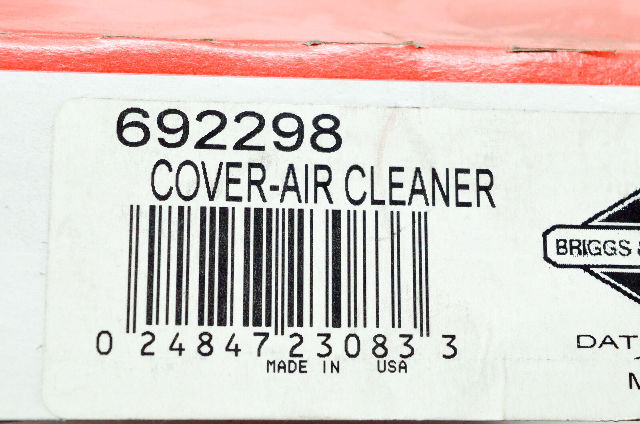 OEM Briggs & Stratton 692298 Air Cleaner Cover NOS
