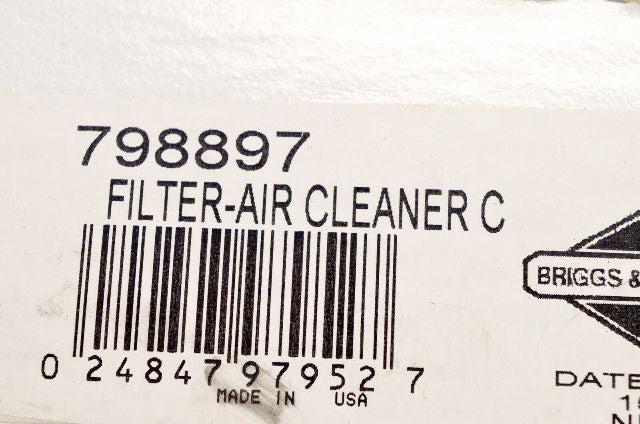 OEM Briggs & Stratton 798897 Air Cleaner Filter NOS