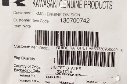 OEM Kawasaki 13070-0742 Guide NOS