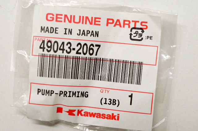 OEM Kawasaki 49043-2067 Priming Pump NOS