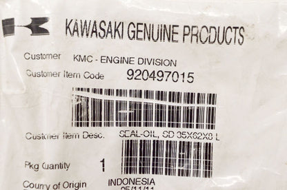 OEM Kawasaki 92049-7015 35x62x8 Oil Seal NOS