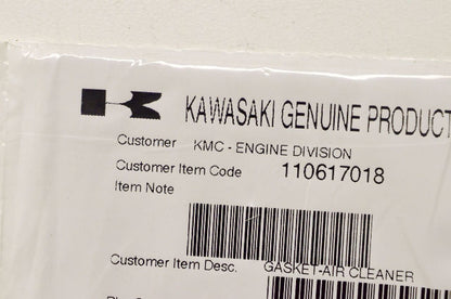 OEM Kawasaki 11061-7018 Air Cleaner Gasket NOS